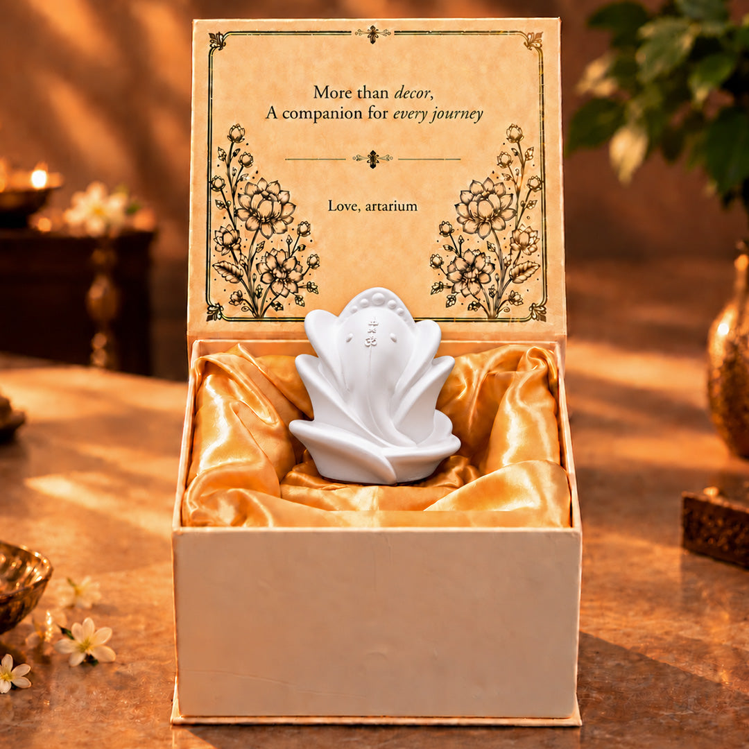 Rose Ganesha Idol With Premium Packagingย